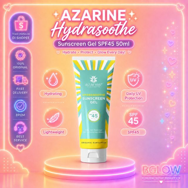 AZARINE Hydrasoothe Sunscreen Gel SPF45 PA++++ 50ml