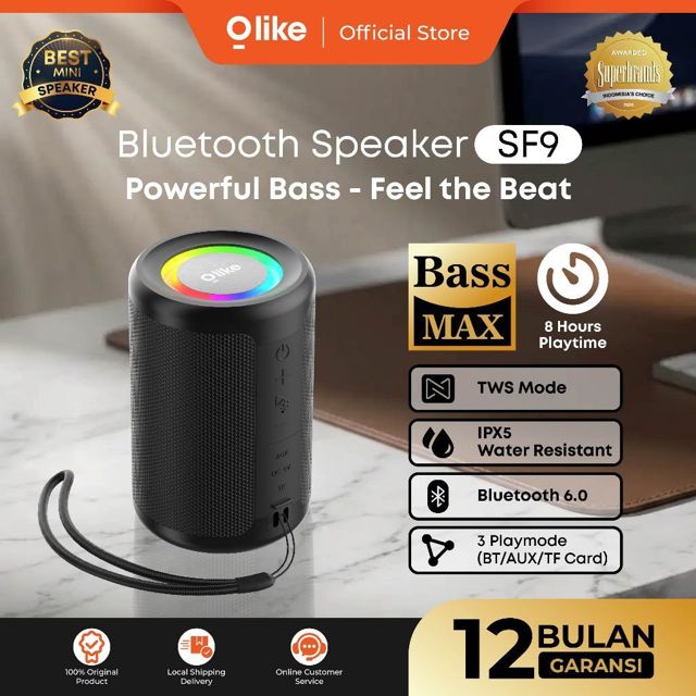 OLIKE Speaker Bluetooth SF9 Super Bass