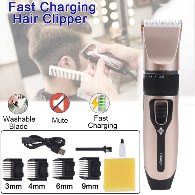 Alat Cukur Rambut Elektrik Hair Clipper 5 Speed Rechargeable Trimmer