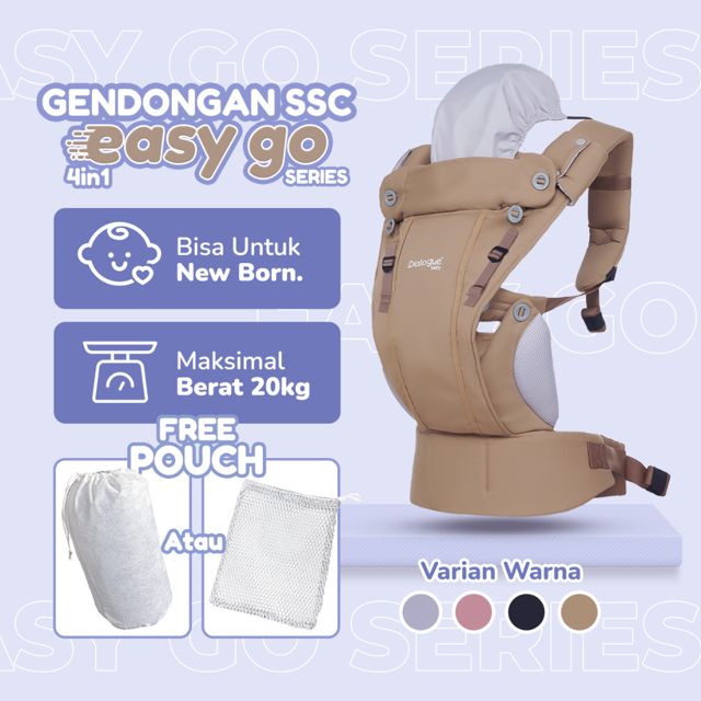 Dialogue Baby Gendongan Bayi Newborn SSC M-Shape 4in1 Easy Go Series