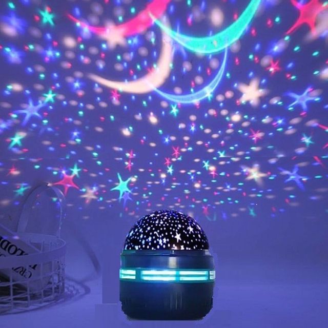 Lampu Dekorasi LED Proyektor Bulan Bintang / Lampu DISCO / Lampu Tidur