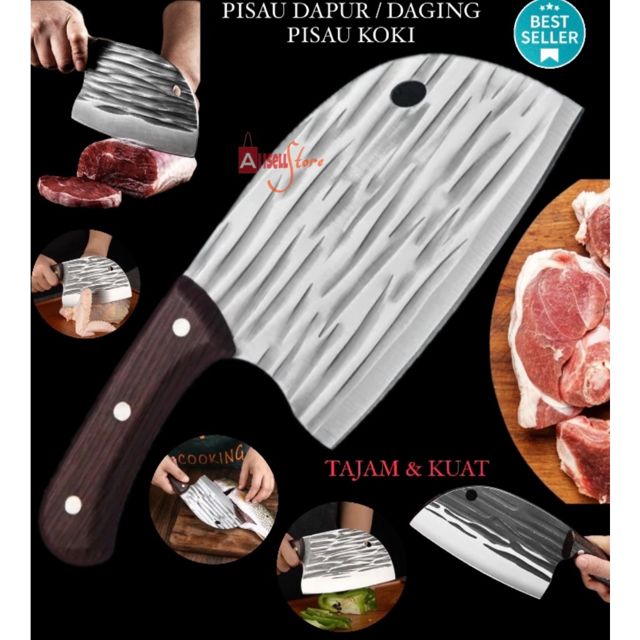 Pisau Dapur Professional Super Tajam / Pisau Daging Jumbo / Chef Knife Japanese