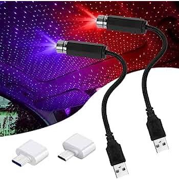 MKA Lampu LED Mobil USB Suasana Galaxy / Lampu Langit Kabin LED USB