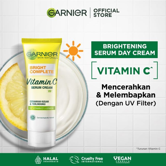 Garnier Bright Complete Vitamin C Serum Cream UV Day 40ml