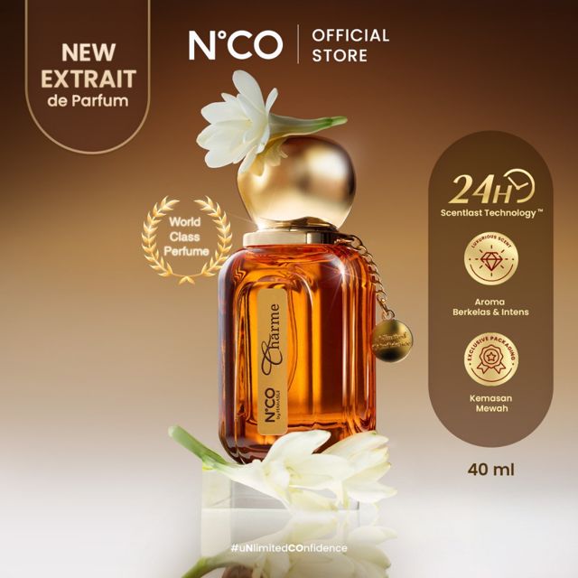 NCO Charme Extrait De Parfum 40ml - Parfum Best Seller Wangi Mewah Tahan 24 Jam