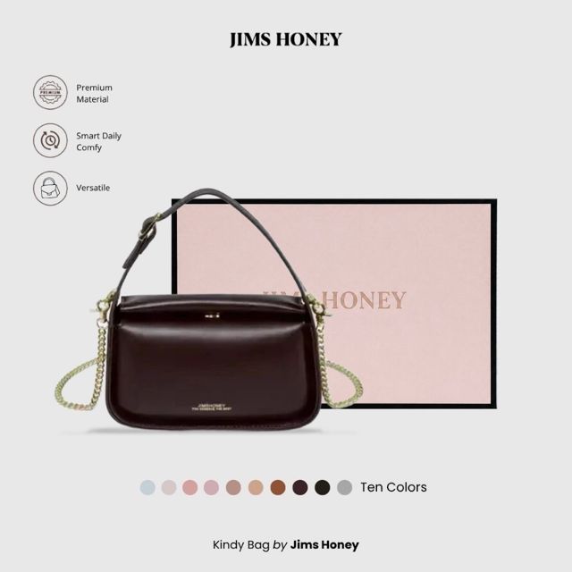 [FREE BOX] JIMS HONEY Kindy Bag - Tas Selempang Wanita Korean Style Slingbag Mini