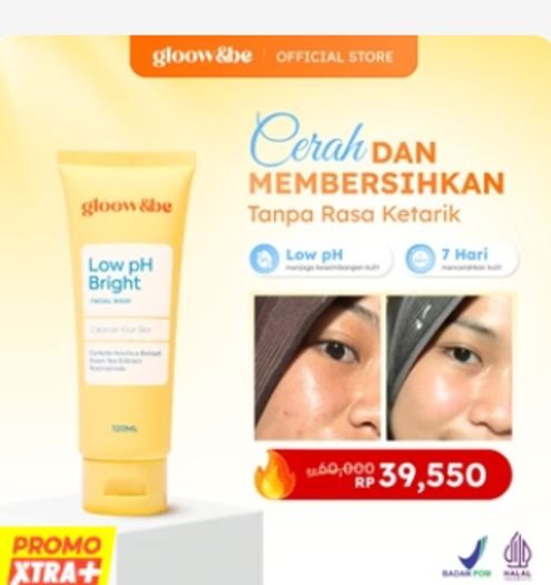 Gloow&be Low PH Bright Facial Wash 120ML