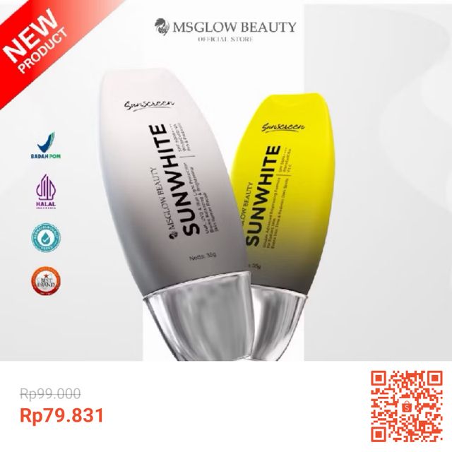 MS GLOW Sunscreen Sunwhite SPF 50 PA+++