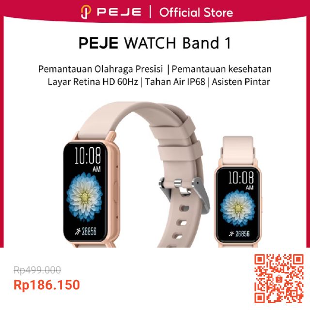 PEJE Band1 Smartband Bluetooth Call Health IP68