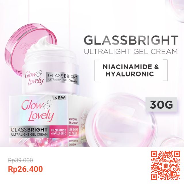Glow & Lovely Glassbright Ultralight Gel Cream 30g