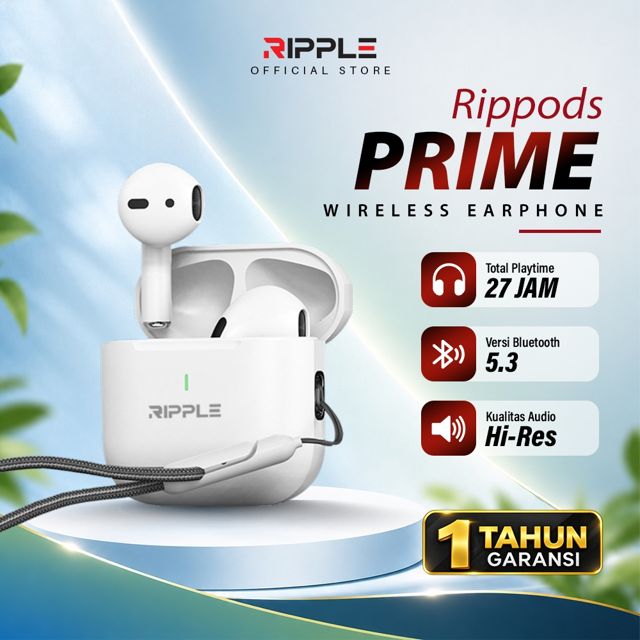 [HOT] Ripple TWS Wireless earphone Prime Headset Bluetooth 5.3 Noise Canceling Earbuds bass WaterProof