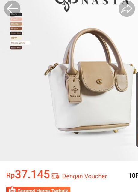 Nasta Bag - Delly - Tas wanita selempang miniatur bahan kulit sintetis tebal untuk wanita