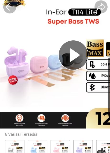 [Best Selling] Olike Super Bass Mini TWS T114 lite Wireless Earphone Headset Bluetooth 6.0