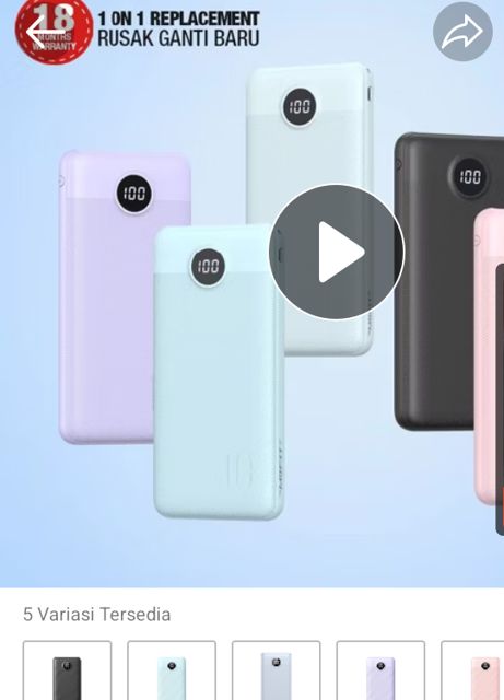 Powerbank MOFIT M18 10.000mAh LCD + Fast Charge Real Capacity