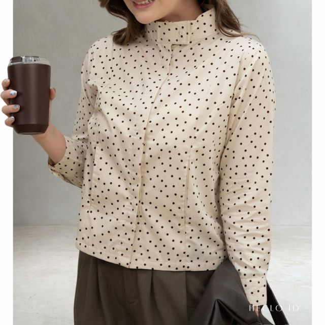 HECLO.ID - Halter Polka Top | Atasan Wanita | Kemeja Wanita